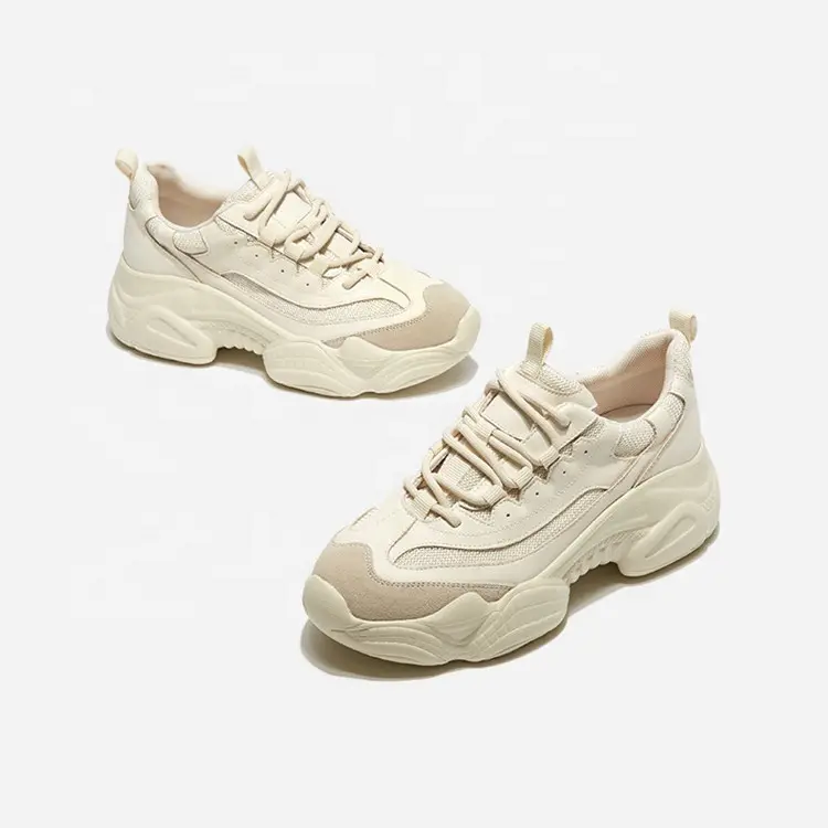 China New Design Hot Selling Wholesale Footwear Stylish Sneaker Casual Sport Shoes Women Platform